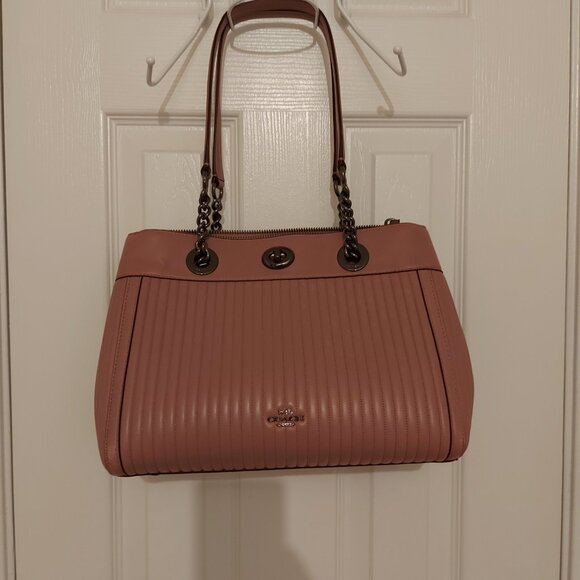 Coach Turnlock Edie Quilted Handbag - Picture 2 of 16